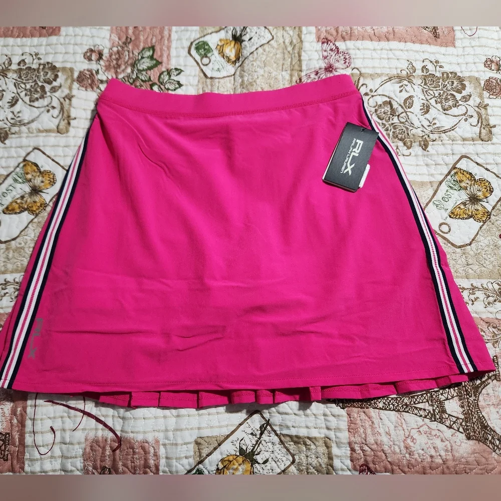 RLX RALPH LAUREN Womens Golf Skirt Concept‎ 3 Pink Pleated Back Skort Size S